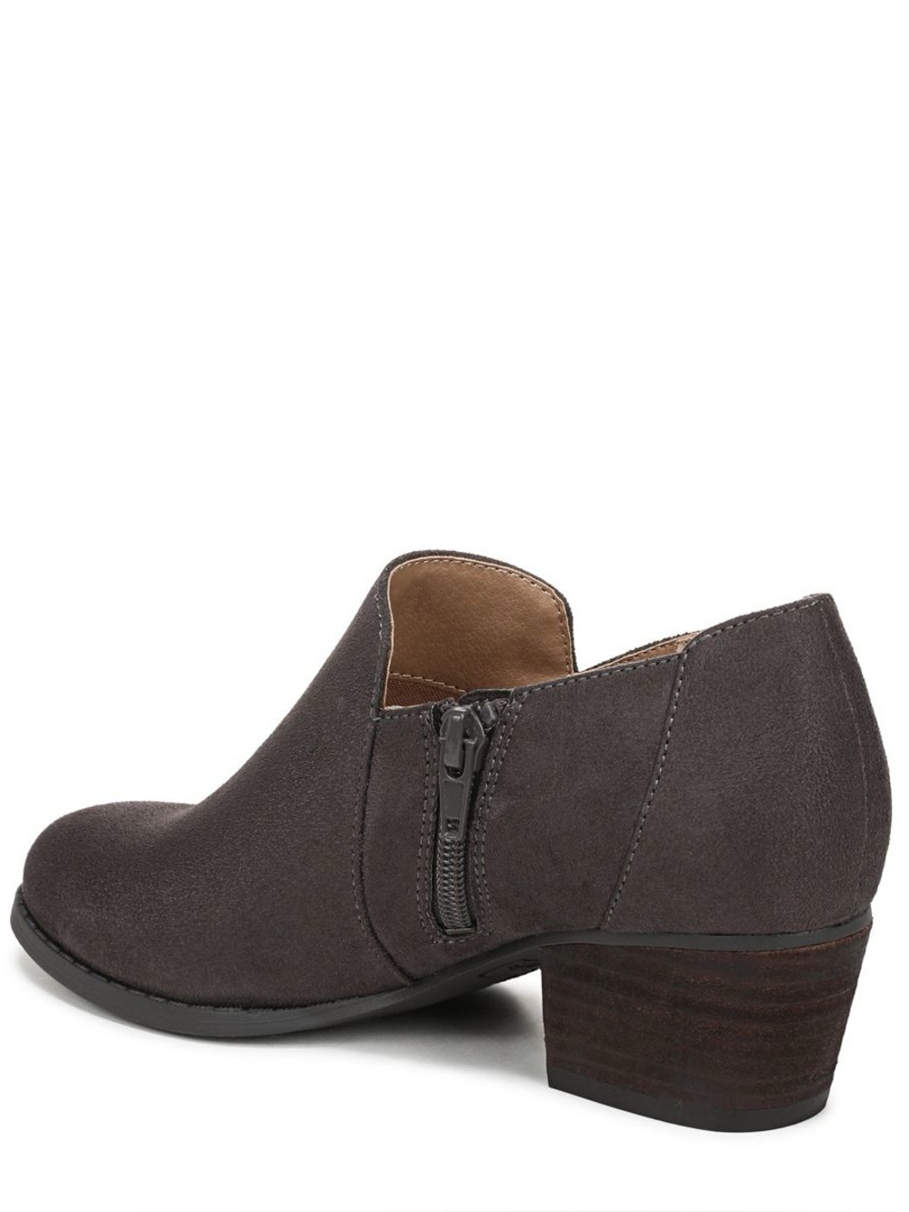 ♥️♥️ LifeStride Women's Brianna Ankle Boot Stone Grey Microsuede US 10 - Picture 9 of 9
